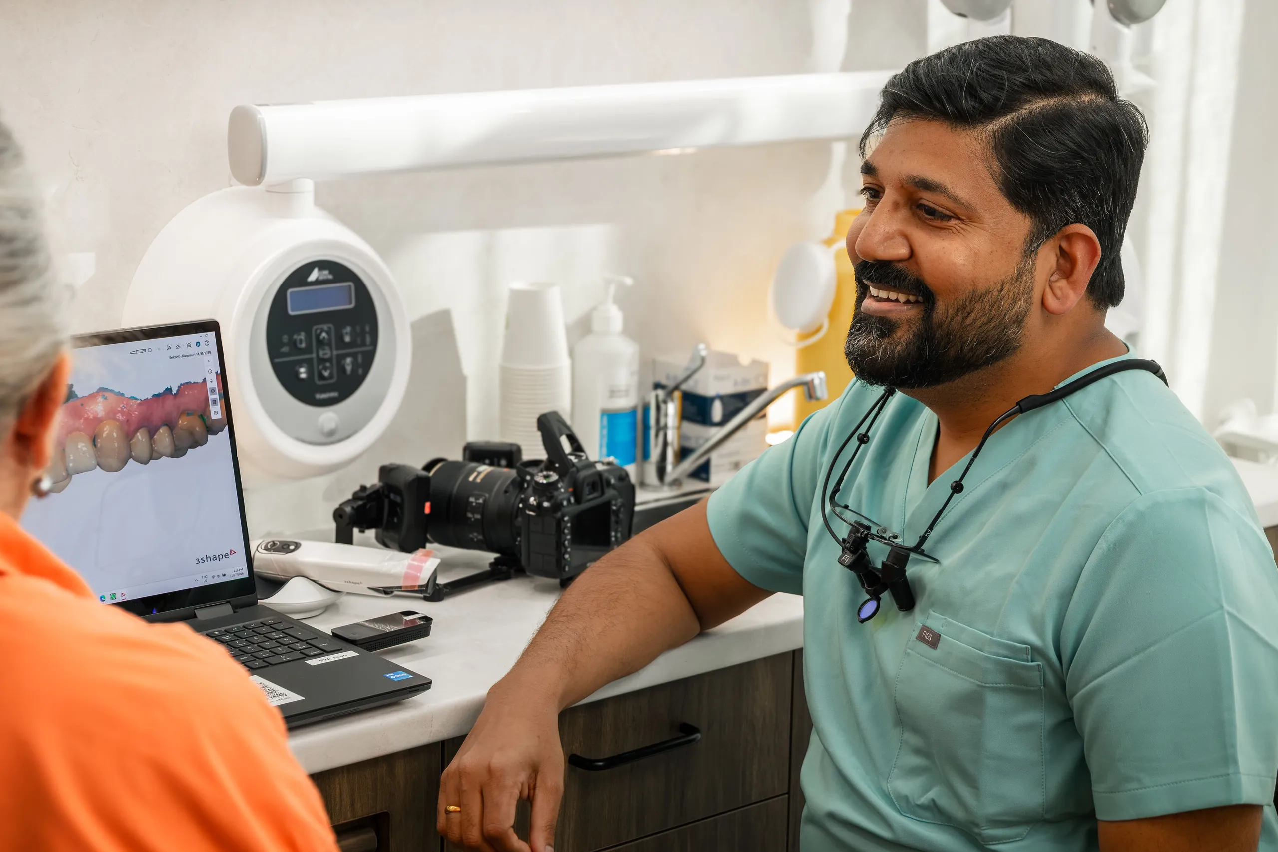 Denture being assessed for a reline at Dental Embassy in Braddon, Canberra