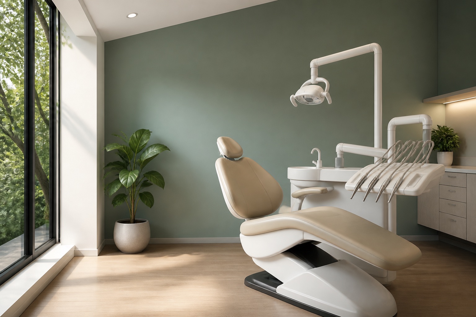 IV sedation in a calm clinical environment